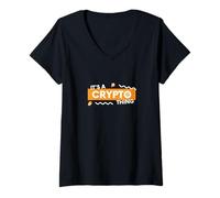 Mujer Es una Cosa criptográfica BTC Alt Coin Trader Blockchain Crypto Camiseta Cuello V