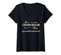 Mujer Es una cosa de CHANCELLOR que no entenderías | Nombre de regalo Camiseta Cuello V