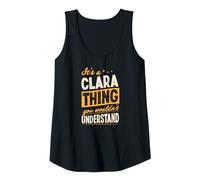 Mujer Es una Cosa de Clara Que no entenderías Broma de Primer Nombre Camiseta sin Mangas