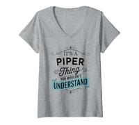 Mujer Es una Cosa de Piper Que no entenderías Funny Piper Name Camiseta Cuello V