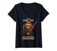 Mujer Es Una Cosa De Shih Tzu Que No Entenderías Camiseta Cuello V