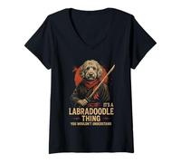 Mujer Es Una Cosa Labradoodle No Comprenderías Camiseta Cuello V