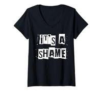 Mujer Es una vergüenza Camiseta Cuello V