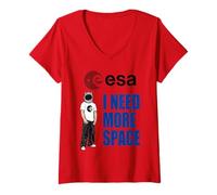 Mujer Esa Astronauta Casco Cool I Need More Space Camiseta Cuello V