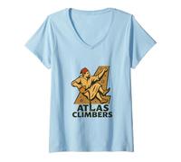 Mujer Escalada Atlas Climbers París Camiseta Cuello V