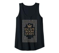 Mujer Escape Room Queen Mujeres Desafío Juego Noche Diversión Camiseta sin Mangas