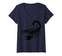 Mujer Escorpio Horóscopo Signo Zodíaco Esotérico Regalo Recuerdo Camiseta Cuello V