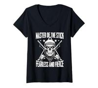 Mujer Escrima Arnis Artes Marciales Camiseta Cuello V