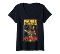 Mujer Escrima Arnis Artes Marciales Range Management Camiseta Cuello V