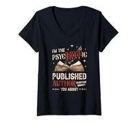 Mujer Escritor Arte Para Hombres Mujeres Novela Escritura Poeta Publicado Autor Camiseta Cuello V