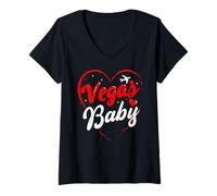 Mujer Escuadrón de cumpleaños de Fin de Semana para niñas y Mujeres de Las Vegas Trip Vegas Camiseta Cuello V