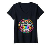 Mujer Escuadrón de Entrenadores Instruccionales Camiseta Cuello V