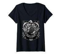 Mujer Escudo con águila del ejército Estadounidense Pow MIA You Are Not Forgotten Camiseta Cuello V