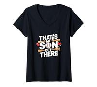 Mujer Ese Es Mi Hijo Ahí Fuera Béisbol Amor Camiseta Cuello V