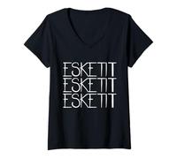 Mujer Esketit Esketit Esketit - Gangsta Trap Hip Hop Rapper - Trap Camiseta Cuello V