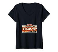 Mujer Eso es lo Que me Mudo a Las Vegas Estilo audaz Divertido Viaje Camiseta Cuello V