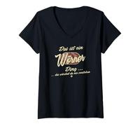 Mujer Eso es una Cosa de Palabras - Divertida Familia Wörner Camiseta Cuello V
