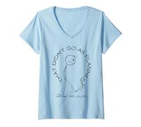 Mujer Eso no salió según lo planeado. Stickman Kicks Puede. Camiseta Cuello V