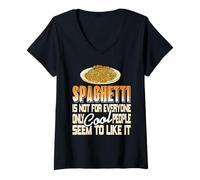 Mujer Espaguetis No Son para Todos Solo Gente Cool Humor Camiseta Cuello V