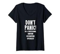 Mujer Especialista en reconocimiento de emociones Camiseta Cuello V
