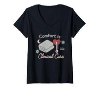 Mujer Especialista en vida infantil Hospital pediátrico Terapeuta infantil Camiseta Cuello V