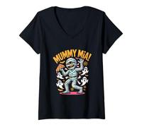 Mujer Espectáculo de Halloween Mummy MIA Camiseta Cuello V