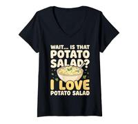 Mujer Espera es Esa Ensalada de Papas Ensalada de Papa Me Encanta Camiseta Cuello V