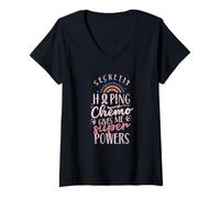 Mujer Espero En Secreto Que La Quimio Me Dé Superpoderes Ayuda Camiseta Cuello V