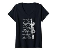 Mujer Espíritu Hippie Sirena corazón Bohemio océano Hada Vibe Camiseta Cuello V