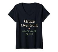Mujer Esposa Cristiana Ansiedad Fe Salud Mental Gracia Jesús Camiseta Cuello V