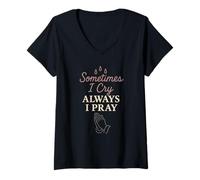 Mujer Esposa Cristiana Ansiedad Fe Salud Mental Gracia Jesús Camiseta Cuello V