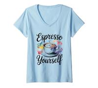 Mujer Espresso Yourself Camiseta Cuello V