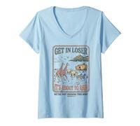 Mujer Está a Punto de llover el Arca de Noé Humor Cristiano Camiseta Cuello V