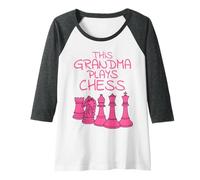 Mujer Esta abuela juega al ajedrez, el día de la madre Camiseta Manga Raglan