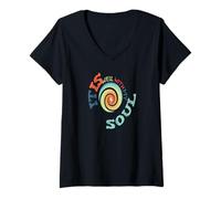Mujer Está Bien con mi Alma La fe Cristiana es inspiradora Camiseta Cuello V