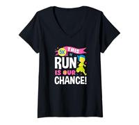 Mujer Esta Carrera es Nuestra Oportunidad - Día Inspirador de la Carrera 5K Camiseta Cuello V