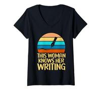 Mujer Esta Mujer Conoce a su Escritora Camiseta Cuello V