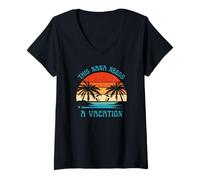 Mujer Esta Nana Necesita Unas Vacaciones Linda Playa Tropical Nana Abuela Camiseta Cuello V