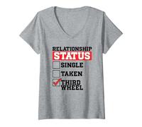 Mujer Estado Civil, Tercera Rueda Camiseta Cuello V