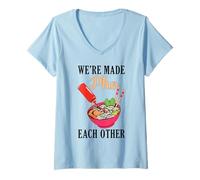 Mujer Estamos Hechos Pho el uno al Otro Cocina vietnamita Sopa de Fideos Camiseta Cuello V