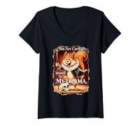 Mujer ESTÁS CORDIALMENTE INVITADO A MI Drama Shakespeare Squirrel Camiseta Cuello V