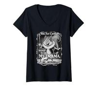 Mujer ESTÁS CORDIALMENTE INVITADO A MI Drama Shakespeare Squirrel Camiseta Cuello V