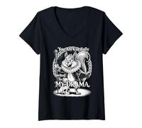 Mujer ESTÁS CORDIALMENTE INVITADO A MI Drama Shakespeare Squirrel Camiseta Cuello V