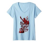 Mujer Estatua de la Libertad del Día de los Reyes Camiseta Cuello V