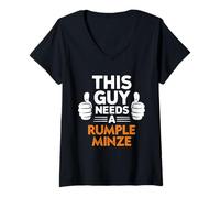 Mujer Este Chico Necesita un refrán Divertido de Rumple Minze Camiseta Cuello V