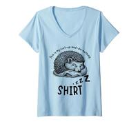 Mujer Este es mi Atuendo para acurrucarse y no Hacer Nada para Dormir para Mujeres y niños. Camiseta Cuello V