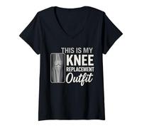 Mujer Este es mi Traje de reemplazo de Rodilla Camiseta Cuello V