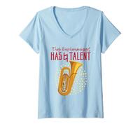 Mujer Este Eufoniumist tiene talento natural Euphoniumist Euphonium Camiseta Cuello V