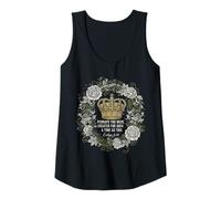 Mujer Esther Verse Christian Faith Floral Crown Queen Camiseta sin Mangas