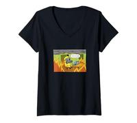 Mujer Esto es Bueno, Meme, quédate en casa, máscara de Gas radiactivo, Virus, Gripe Camiseta Cuello V
